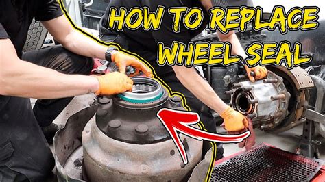 leaking wheel seal semi|How to Replace Wheel Seal On A Semi Truck Step by Step